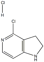 4-클로로-2,3-디히드로-1H-피롤로[3,2-c]피리딘염산염 구조식 이미지