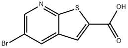 5-브로모티에노[2,3-b]피리딘-2-카르복실산 구조식 이미지