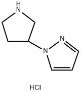 1-(3-피롤리디닐)-1H-피라졸2HCl 구조식 이미지