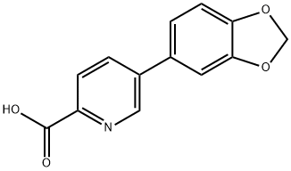 5-(Benzo[d][1,3]dioxol-5-yl)picolinic acid Structure