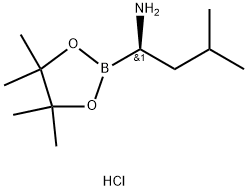 (R)-3-Methyl-1-(4,4,5,5-tetraMethyl-1,3,2-dioxaborolan-2-yl)butan-1-aMine hydrochloride Structure