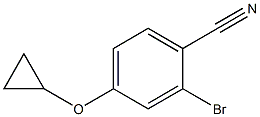 2-broMo-4-cyclopropoxybenzonitrile Structure