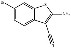 2-AMINO-6-BROMOBENZO[B]THIOPHENE-3-CARBONITRILE Structure