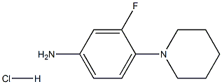 3-Fluoro-4-piperidinoaniline HCl Structure