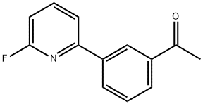 1-(3-(6-fluoropyridin-2-yl)phenyl)ethanone Structure