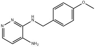 N3-(4-메톡시벤질)피리다진-3,4-디아민 구조식 이미지