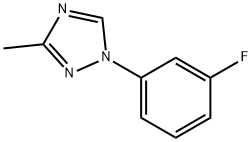 1-(3-fluorophenyl)-3-methyl-1H-1,2,4-triazole 구조식 이미지