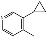 3-사이클로프로필-4-메틸피리딘 구조식 이미지