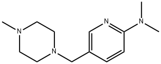 N,N-dimethyl-5-((4-methylpiperazin-1-yl)methyl)pyridin-2-amine 구조식 이미지