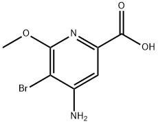 4-아미노-5-브로모-6-메톡시피콜린산 구조식 이미지