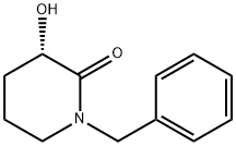 (S)-1-벤질-3-하이드록시피페리딘-2-온 구조식 이미지