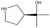 (S)-2-(3-피롤리디닐)-2-프로판올 구조식 이미지