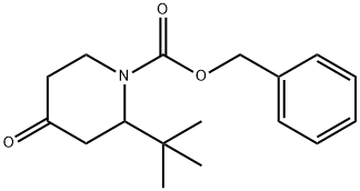 벤질2-tert-부틸-4-옥소피페리딘-1-카르복실레이트 구조식 이미지