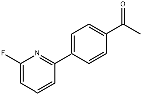 1-(4-(6-플루오로피리딘-2-일)페닐)에타논 구조식 이미지