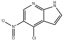 4-Chloro-5-nitro-1H-pyrrolo[2,3-b]pyridine 구조식 이미지
