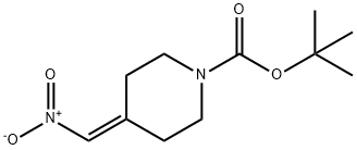 tert-butyl 4-(nitromethylene)piperidine-1-carboxylate 구조식 이미지