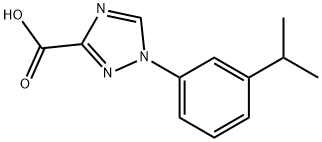 1-(3-isopropylphenyl)-1H-1,2,4-triazole-3-carboxylic acid Structure