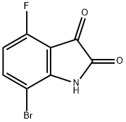 7-bromo-4-fluoroindoline-2,3-dione Structure