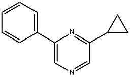 2-cyclopropyl-6-phenylpyrazine Structure