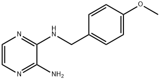 N2-(4-메톡시벤질)피라진-2,3-디아민 구조식 이미지