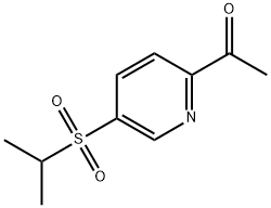 1-(5-(ISOPROPYLSULFONYL)PYRIDIN-2-YL)ETHANONE Structure