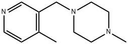 1-methyl-4-((4-methylpyridin-3-yl)methyl)piperazine Structure
