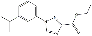 ethyl 1-(3-isopropylphenyl)-1H-1,2,4-triazole-3-carboxylate Structure