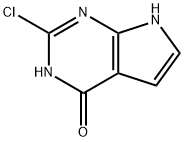 2-Chloro-3,7-dihydro-4H-pyrrolo[2,3-d]pyriMidin-4-one Structure