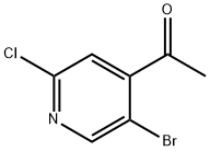 1-(5-bromo-2-chloropyridin-4-yl)ethanone Structure