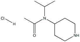 N-isopropyl-N-(piperidin-4-yl)acetaMide hydrochloride Structure