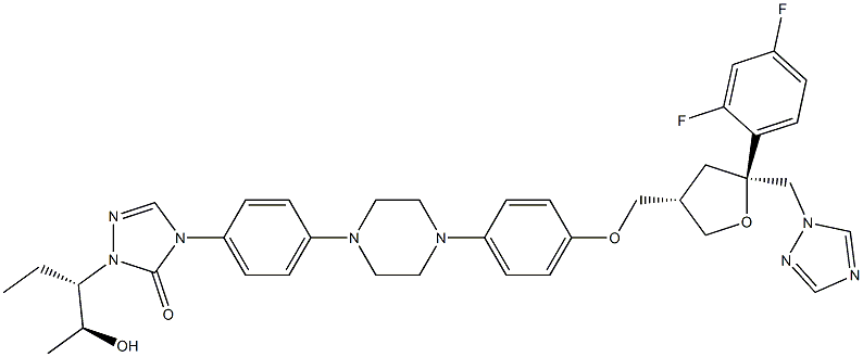 1246391-73-0 4-(4-(4-(4-(((3S,5S)-5-((1H-1,2,4-triazol-1-yl)Methyl)-5-(2,4-difluorophenyl)tetrahydrofuran-3-yl)Methoxy)phenyl)piperazin-1-yl)phenyl)-1-((2S,3S)-2-hydroxypentan-3-yl)-1H-1,2,4-triazol-5(4H)-one