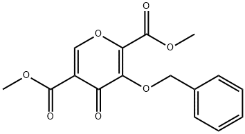 diMethyl 3-(benzyloxy)-4-oxo-4H-pyran-2,5- Structure