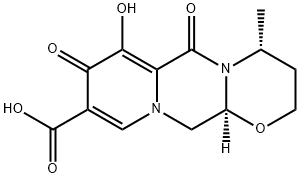 (S)-7-hydroxy-6,8-dioxo-3,4,6,8,12,12a-hexahydro-2H-pyrido[1',2':4,5]pyrazino[2,1-b][1,3]oxazine-9-carboxylic acid 구조식 이미지