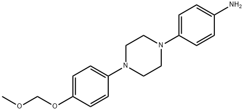4-[4-[4-(MethoxyMethoxy)phenyl]-1-piperazinyl]benzenaMine Structure