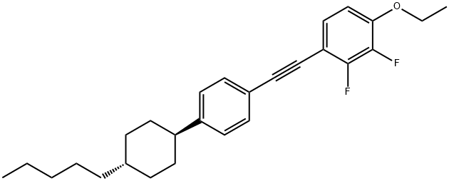 1-Ethoxy-2,3-difluoro-4-[[4-(trans-4-pentylcyclohexyl)phenyl]ethynyl]benzene Structure