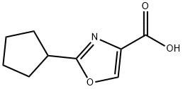 2-Cyclopentyl-4-oxazolecarboxylic Acid Structure