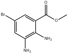 2,3-DiaMino-5-broMobenzoic acid Methyl ester Structure