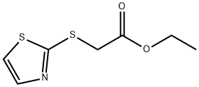 (Thiazol-2-ylsulfanyl)-acetic acid ethyl ester Structure