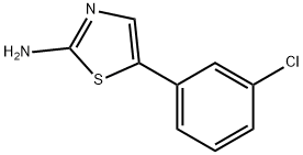 5-(3-Chlorophenyl)thiazol-2-aMine 구조식 이미지