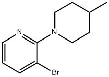 3-broMo-2-(4-Methylpiperidin-1-yl)pyridine Structure