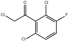 2-Chloro-1-(2,6-dichloro-3-fluorophenyl)ethanone Structure