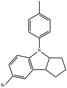 7-BroMo-1,2,3,3a,4,8b-hexahydro-4-(4-Methylphenyl)cyclopent[b]indole Structure
