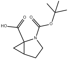 2-Azabicyclo[3.1.0]hexane-1,2-dicarboxylic acid, 2-(1,1-diMethylethyl) ester Structure