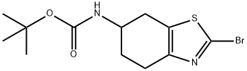 (2-BroMo-4,5,6,7-tetrahydro-benzothiazol-6-yl)-carbaMic acid tert-butyl ester 구조식 이미지