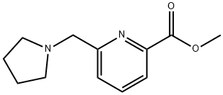 Methyl 6-(pyrrolidin-1-ylMethyl)picolinate 구조식 이미지