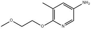6-(2-메톡시에톡시)-5-메틸피리딘-3-아민 구조식 이미지