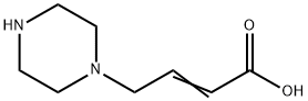 4-(1-Piperazinyl)-2-butenoic acid Structure