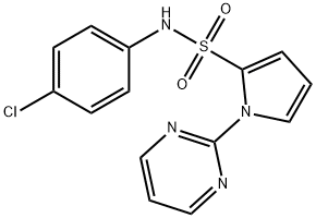 N-(4-chlorophenyl)-1-(pyriMidin-2-yl)-1H-pyrrole-2-sulfonaMide 구조식 이미지