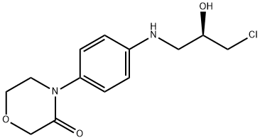 4-[4-(N-(3-chloro-(2R)-2-hydroxy-1-propyl)aMino)phenyl]Morpholin-3-one 구조식 이미지