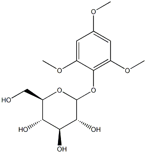 2,4,6-Trimethoxyphel 1-O-beta-D-glucopyraside 구조식 이미지